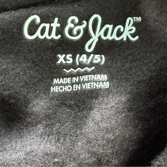 Cat & Jack Black Dinosaur Hoodie - Picture 2 of 4